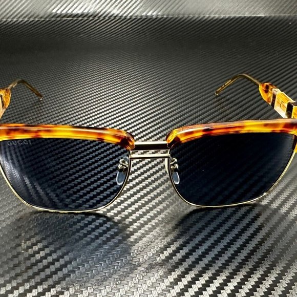 Gucci Havana Men's 56mm Sunglasses - Picture 2 of 4